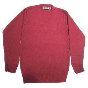 Red Full Sleeve School Sweater