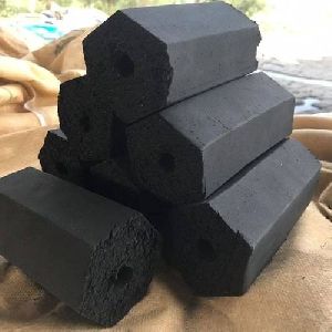 Coconut shell hexagonal charcoal briquettes