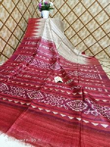 Madhubani Printed Silk Saree