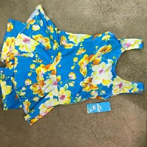 Girls Floral Swimming Costume