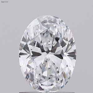 1.00 D SI2 Oval Brilliant HPHT IGI Certified Polish Diamond