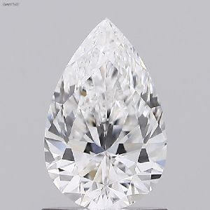 1.00 E VS2 Pear Brilliant HPHT Polish Diamond