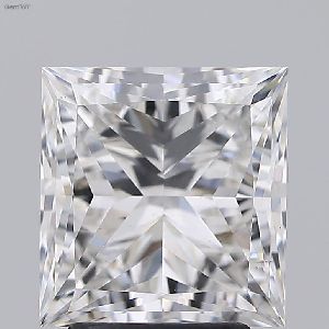 1.52 E VS2 Princess Cut HPHT Diamond