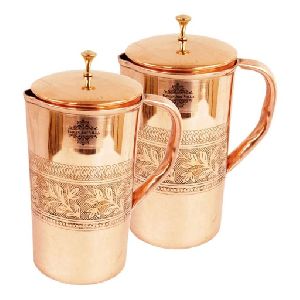 Copper Embossed Jug