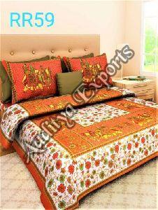 Jaipuri Jungle Print Bed Sheets