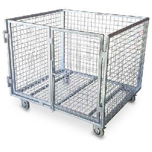 SS Cage Trolley With Wheels