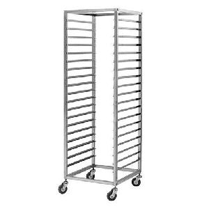 SS Trolley for Carrying Oven Tray 21