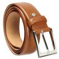 Polished Plain Brown Leather Belt, Style : Modern