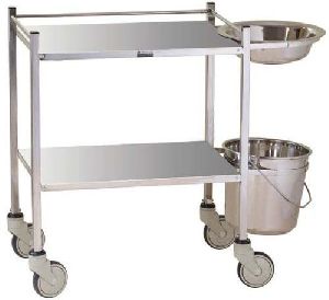 Dressing Trolley with Bowl Bucket