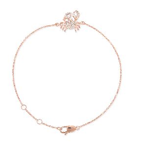 Rose Gold Crab Diamond Bracelet