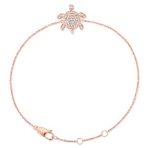 Rose Gold Turtle Diamond Bracelet