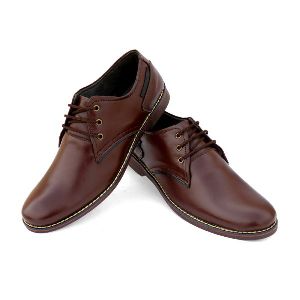 Brown Men Formal Leather Shoes, Size: 6-10