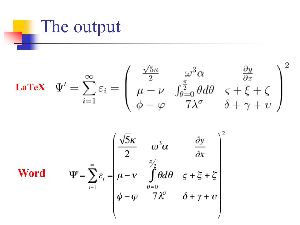 Equation to LaTex equation conversion
