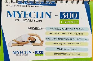 Myeclin Clindamycin 300mg Capsules