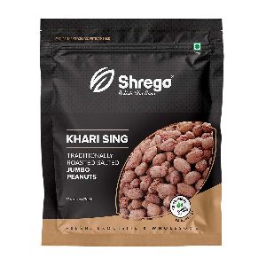 Shrego Peanut Plus KHARI SING Traditionally Roasted Salted Jumbo Peanuts, Vacuum Packed (200 gm)