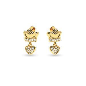 Certified Gold Diamond Earrings for Ladies on this Valentines