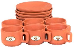 Clay Cup Plate Set