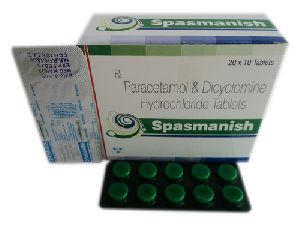Paracetamol and Dicyclomine HCl Tablet