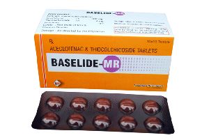 BASELIDE-MR  ACECLOFENAC & THIOCOICHICOSIDE TABLETS