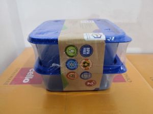 500 Ml X 2 Plastic Container