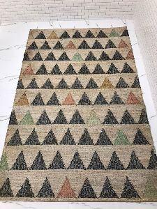 Hand Woven Multi Color Jute Rugs