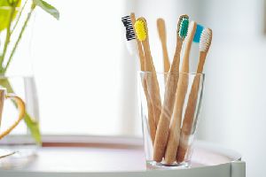 Bamboo Toothbrush with Bio-plastic Bristles
