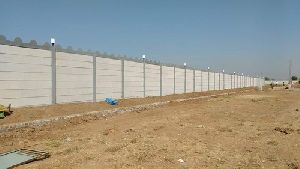 RCC Concrete Fencing Compound Wall