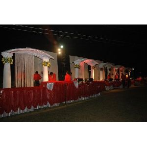 Decoration Wedding Fibre Food Stall