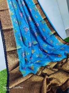 Banarasi handloom semi Dupion Warm silk