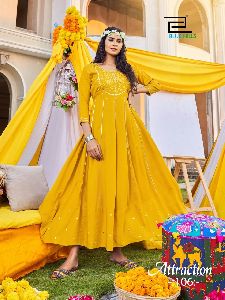 Rayon Gown Dress Manufacturers in Surat