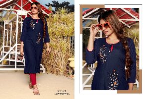 Rayon Kurti with embroidery