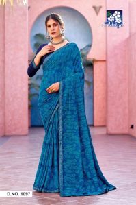 Semi-Georgette Base Saree Manufacturers In India