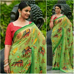 brasso silk saree