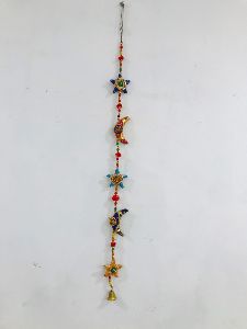 Star and Moon Handmade Wall Hanging Toran