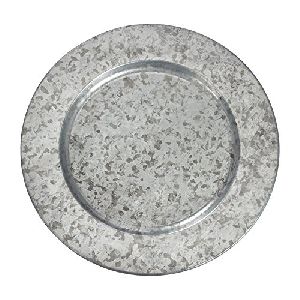 Silver Plated Galvanized Charger Plate