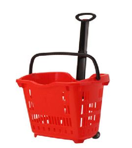 2 WHEEL SHOPPING BASKET