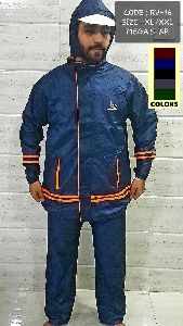 NYLON+PVC / NYLON+POLYESTER WITH TAPING Double layered Heavy Rain suits