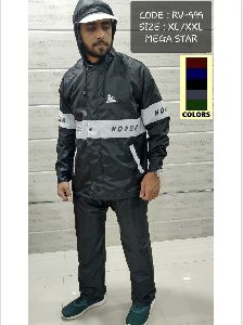 POLYESTER/PVC Patterned Reversible double layered Rain suits
