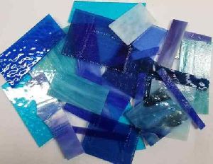 Blue Glass Scrap