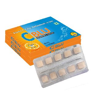 CBLU Immunity Boosters Vitamin C Citrus Bioflavonoids & Zinc Sugar Free Chewable Tablets - Orange Fl