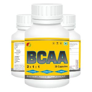 FRISAMIN(BC) BCAA L-Leucine L-Isoleucine L-Valine Capsules by Friska - 30 Capsules Pack