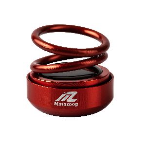 Motozoop Metal Alloy Solar Perfume Double Ring Spring air freshener and Fragrance (RED)