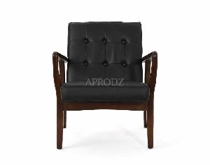 Faux Leather Arm Chair