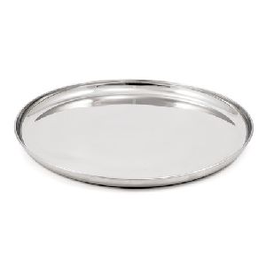 Stainless Steel Round Dinner Plates