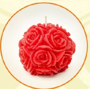 Rose Ball Candles