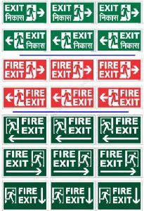 fire exit signage