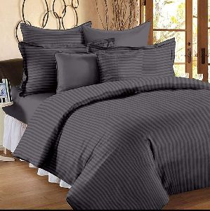 Rekhas Premium Satin Grey Bedsheets