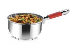 Stainless Steel Saucepan with Silicone Sleeve Handle