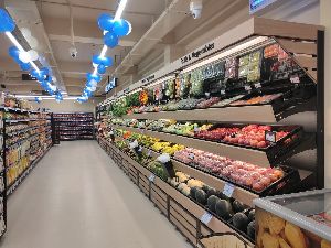 Supermarket Fruit Display Rack