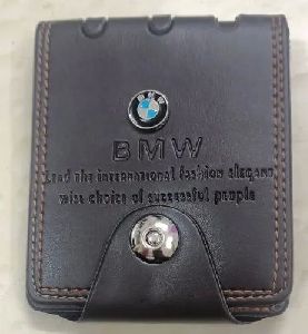 Leather Magnetic Button Wallet